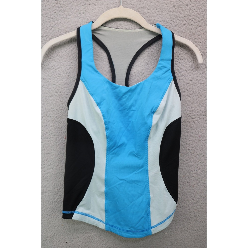 LuLuLemon Blue & Black Racerback Tank-Size XXS-Workout-Athleisure